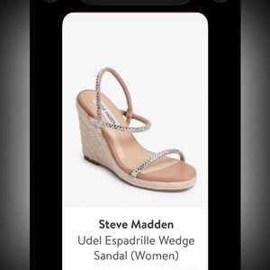 Steve Madden embellished espadrilles. Worn once